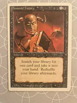 Demonic Tutor - Revised Edition (3ED) English MTG MP Uncommon - Image 1