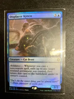 MTG - NM - FOIL - Displacer Kitten - Commander Legends: Battle for Baldur's Gate - Image 1