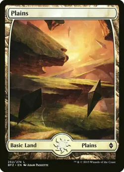 Korean Plains 252 FULL ART Battle for Zendikar Light Play MTG Magic DNA GAMES - Image 1