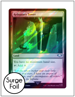 1x Reliquary Tower, Surge Foil, Warhammer 40K, Magic MTG NM - Image 1