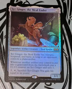 MTG *FOIL * WILDS OF ELDRAINE Rare SYR GINGER THE MEAL ENDER NM - Image 2