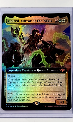 MTG Magic The Gathering OTJ Extended Art Foil #351 Ghired Mirror of the Wilds - Image 1
