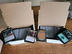 1000 MTG Common And Uncommon Cards Lot W/ 50 Basic Land Foil + 50 Foil Cards - Image 1