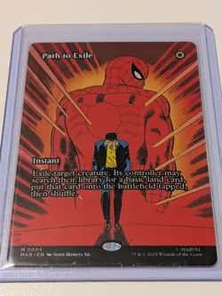 Path to Exile Borderless Regular: Spider-Man MTG (NM) - Image 1