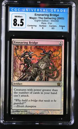 ENSNARING BRIDGE 8th Edition Foil Rare CGC 8.5 MTG [Nostalgium] - Image 1
