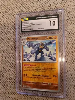Machamp Reverse Holo Pokemon Scarlet & Violet 151 - CGC Gem Mint 10 068/165 - Image 1