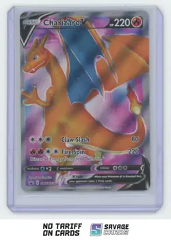 2020 Pokemon Black Star Promo Champion's Path Charizard V #SWSH050 - Image 1