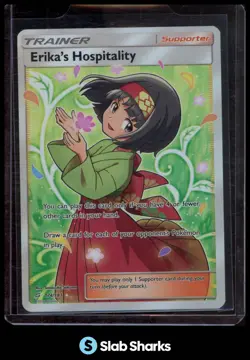 2019 POKEMON SUN & MOON TEAM UP #174/181 ERIKA'S HOSPITALITY - Image 1