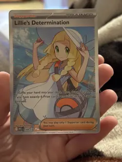 Pokemon TCG Mega Evolution Lillie’s Determination Full Art Trainer Card 169/132 - Image 2