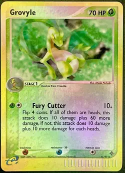 Grovyle 31/97 EX Dragon Reverse Holo Uncommon 2003 Vintage Pokemon TCG - Image 1