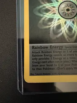 Lightly Played Rainbow Energy 17/82 Holo Rare Unlimited Edition Pokemon - Image 4
