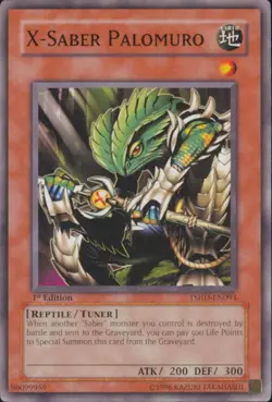 Yugioh X-Saber Palomuro #TSHD-EN093 The Shining Darkness 1st Edition - Image 1