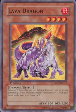 Yugioh Lava Dragon #RGBT-EN037 Raging Battle 1st Edition - Image 1