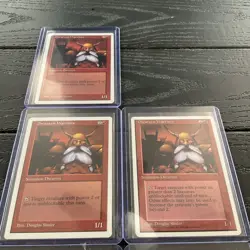 Lot of (5) 1995 Dwarven Warriors OLD SCHOOL Magic the Gathering Card RARE - Image 3