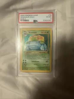 Pokemon TCG Venusaur Holo Rare Card 18/130 Base Set 2 psa 4 - Image 1