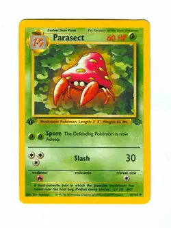 Vintage 1999 First Edition PARASECT Pokemon Card 41/64 Uncommon (Jungle Set) - Image 1