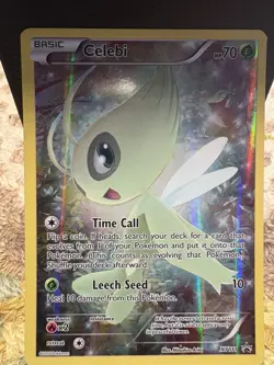 Pokemon TCG Celebi XY111 Holo Promo Card LP - Image 1
