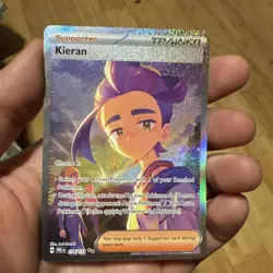 Pokemon TCG Kieran Sir 174/131 Prismatic Evolutions Holo Card NM/M Condition - Image 1