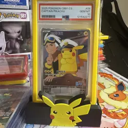 Pokemon PSA 10 Captain Pikachu Chinese Exclusive Gem Pack #09 Holo Rare Card - Image 1
