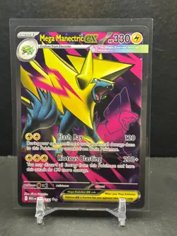 Mega Manectric ex Ultra Rare 158/132 Mega Evolution Pokemon TCG Near Mint Card - Image 1