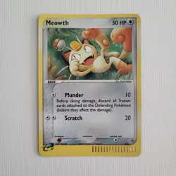 Meowth Holo E-Reader Pokemon Card 013 Promo [With Swirl] - Image 1