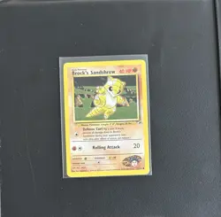 Pokemon TCG Brock's Sandshrew Gym Heroes 71/132 Unlimited Common Card - Image 1