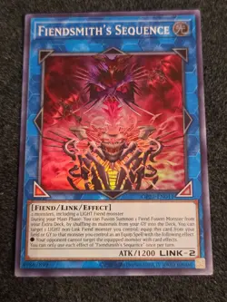 Fiendsmith's Sequence Super Rare OP27-EN011 Yu-Gi-Oh Card NM Condition - Image 1