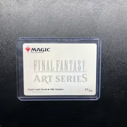 Cloud's Limit Break Art Series Gold Signature Stamped Card Final Fantasy MTG #23 - Image 2