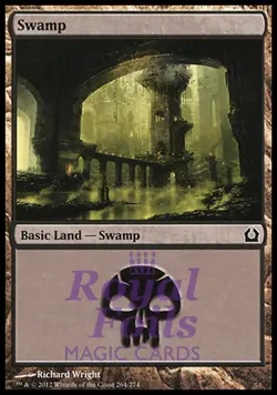 Swamp #264 4x FOIL RTR MTG Return to Ravnica Basic Land MINT black - Image 1