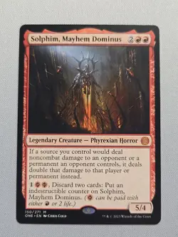 Solphim, Mayhem Dominus - Phrexia: All Will Be One MTG - LP - Image 1
