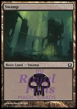 Swamp #263 2x FOIL RTR MTG Return to Ravnica Basic Land MINT black - Image 1