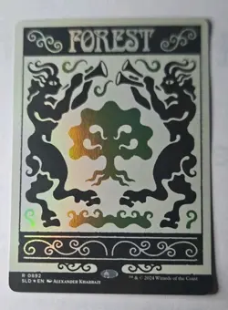 Forest (0892) - MTG Rainbow FOIL - Secret Lair SLD - NM - Image 1