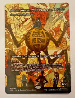 MTG Master Weaver Web Protector MAR M0032 Spider-Man Variant NM - Image 1