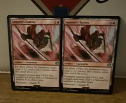 Samurai's Katana 0154 Final Fantasy Magic The Gathering MTG X2 - Image 1