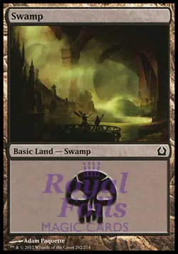 Swamp #262 4x FOIL RTR MTG Return to Ravnica Basic Land MINT black - Image 1