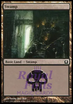 Swamp #261 4x FOIL RTR MTG Return to Ravnica Basic Land MINT black - Image 1