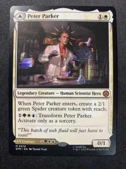 MTG Peter Parker Amazing Spider-Man Mythic M 0010 SPM Marvel's Spider-Man NM - Image 1