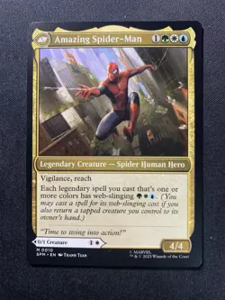 MTG Peter Parker Amazing Spider-Man Mythic M 0010 SPM Marvel's Spider-Man NM - Image 2