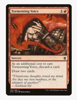 Tormenting Voice | Khans of Tarkir KTK | MTG | Sorcery | Draw | LP - Image 1