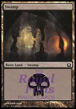 Swamp #260 4x FOIL RTR MTG Return to Ravnica Basic Land MINT black - Image 1