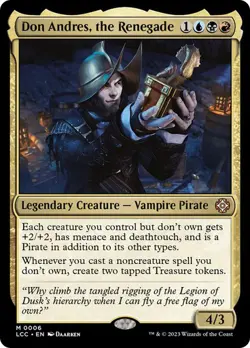 Don Andres, the Renegade #6 MThe Lost Caverns MTG LEGENDARY VAMPIRE PIRATE O25 - Image 1