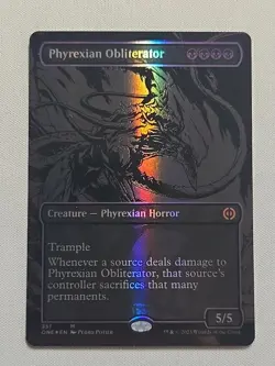 MTG Phyrexian Obliterator (Oil Slick RaisedFoil) Phrexia: All Will Be One - LP - Image 1