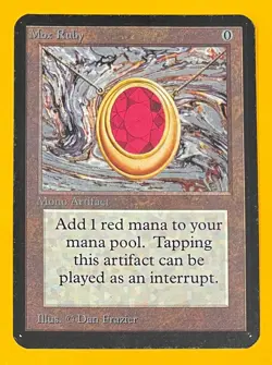 MTG MOX RUBY (Ink) Alpha (OldManMTG 011-188) - Image 1