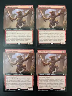 MTG- Sardian Avenger x4 - Brother's War: Commander - Extended Art - Image 1