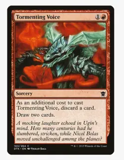 Tormenting Voice | Dragons of Tarkir DTK | MTG | Sorcery | Draw | LP - Image 1