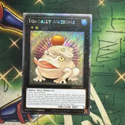Yugioh! Toadally Awesome RA03-EN040 Platinum Secret Rare 1st Edition NM - Image 1