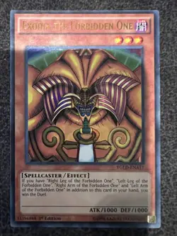 Yugioh Exodia the Forbidden One YGLD-ENA17 Ultra Rare 1st Edition LP - Image 1