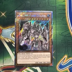 Yugioh! Ancient Gear Golem RA03-EN151 Platinum Secret Rare 1st Edition NM - Image 1