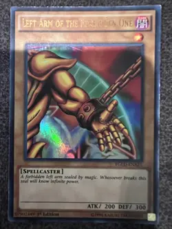 Yugioh Left Arm of the Forbidden One YGLD-ENA21 Ultra Rare 1st Edition LP - Image 1