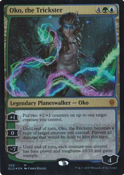 Oko, the Trickster (Planeswalker Deck) FOIL Throne of Eldraine PLD CARD NM - Image 1